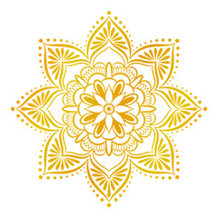 Arabic Golden Mandala