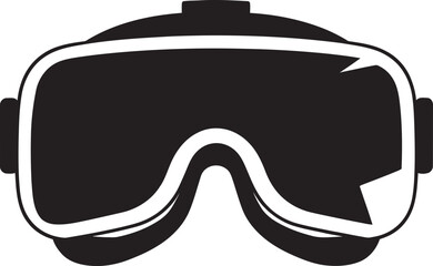 Virtual Vista Iconic Design with VR Goggles Reality Revolution Vector Logo with VR Goggles