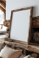 Vertical Frame Mockup Template, Frame blank mock up