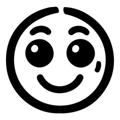 Fototapeta premium Joyful Hand Drawn Smiley Face Emoji Vector Icons for Crafts and Chat Apps