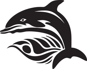 Ocean Odyssey Whale Emblem Graphics Whalescape Vector Iconic Logo Design