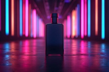 luxury perfume bottle, mockup, minimalist, ultra realistic - obrazy, fototapety, plakaty