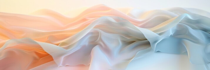 Soft fabric texture with pastel color gradient