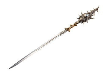 Piercing Spear Isolated on Transparent Background