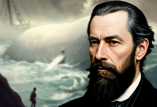 Herman Melville was an American writer,poet and critic,author of the novel Moby Dick in 1851,considered one of the masterpieces of American literature, generative ai