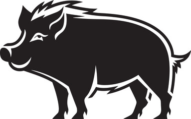 Mighty Tusker Wild Boar Logo Symbol Boar Blitz Emblematic Logo with Boar