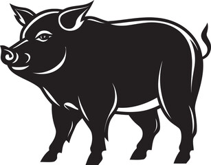 Razorback Rumble Iconic Boar Icon Graphics Warcry Wild Boar Vector Emblematic Symbol