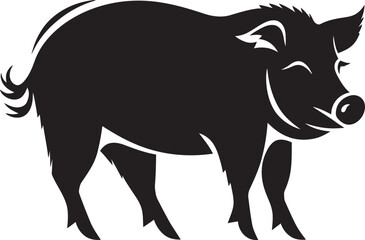 Rampaging Razorback Iconic Boar Icon Graphics Boar Battlecry Wild Boar Vector Emblem