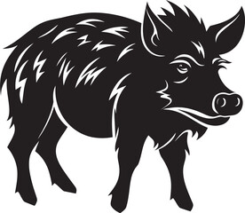 Warcry Wild Boar Wild Boar Vector Symbol Tribal Tusk Emblematic Logo with Boar