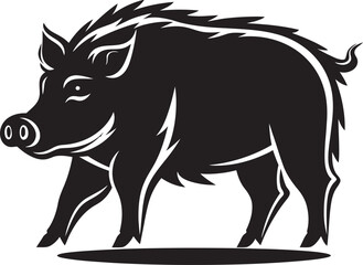 Boar Boldness Vector Wild Boar Emblem Tribal Tusk Iconic Boar Icon Graphics