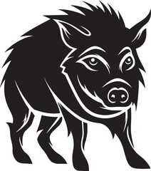 Warcry Wild Boar Iconic Boar Emblem Graphics Boar Battlecry Wild Boar Vector Icon