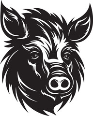 Rampant Roar Wild Boar Logo Emblem Thunderhoof Tusker Iconic Boar Vector Symbol