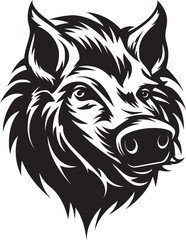 Tusker Thunderbolt Iconic Boar Emblem Razorback Rumble Wild Boar Vector Graphics