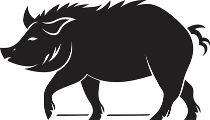 Tusker Thunder Iconic Logo with Boar Razorback Reign Wild Boar Emblematic Design