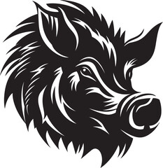 Primal Powerhouse Wild Boar Emblematic Icon Ferocious Fury Iconic Boar Symbol
