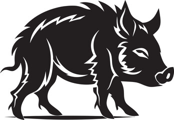 Razorback Reign Iconic Boar Icon Boar Blitz Wild Boar Vector Symbol
