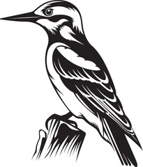 Feathered Finesse Woodpecker Symbol Graphics Primal Peck Vector Woodpecker Logo