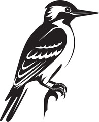 Rustic Rhapsody Iconic Logo with Woodpecker Talon Tapper Woodpecker Emblematic Design