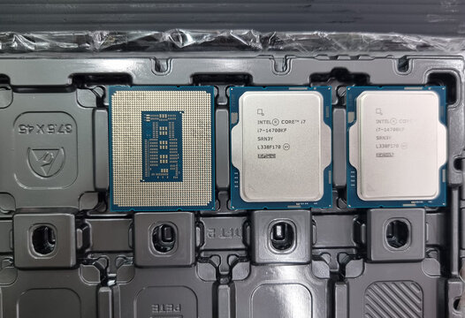 Intel Core i7 14th gen 14700KF " Raptor Lake refresh" unlocked LGA 1700 socket, intel is American world's largest semiconductor chip manufacturer, in Dubai, United Arab Emirates- October 19, 2023