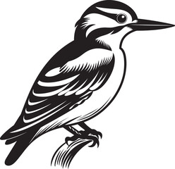 Pulsating Plumage Woodpecker Symbol Design Talon Tapper Vector Woodpecker Logo