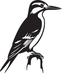 Rustic Rhythm Iconic Woodpecker Emblematic Design Avian Artistry Woodpecker Symbol Icon