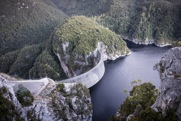 Gordon Dam in Tasmania Australia