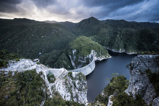 Gordon Dam in Tasmania Australia