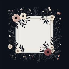 Gift Card , Floral Card , wedding Card, vector 