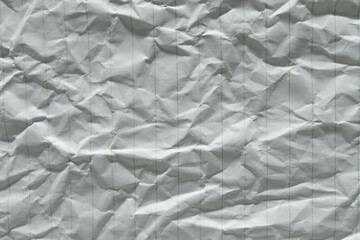 Crumpled White Paper Full Texture