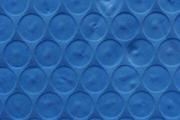 Blue Bubble Wrap Texture Background
