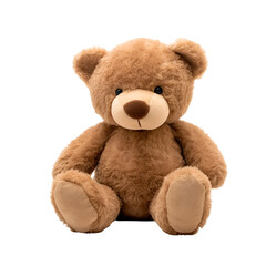 Adorable plush teddy bear: Stuffed animal plaything, Isolated on Transparent Background, PNG