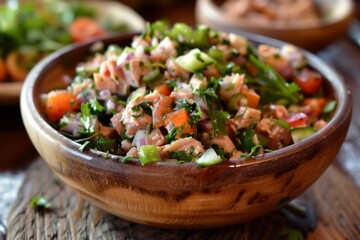 Salad with tuna and vegetables