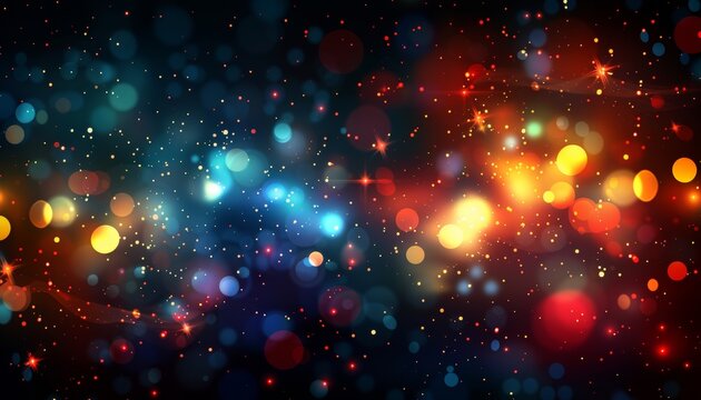 Blurred bokeh effect abstract design background for graphic projects and artistic creations