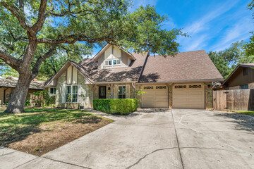 the front view of a home