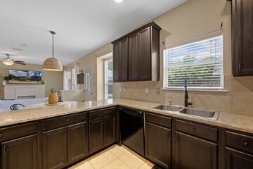 a home kitchen