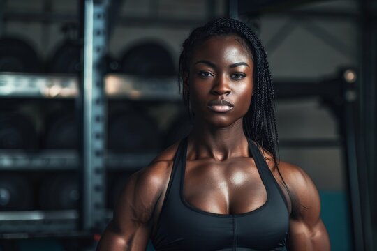 Woman who builds her body