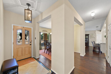 the front door of a home