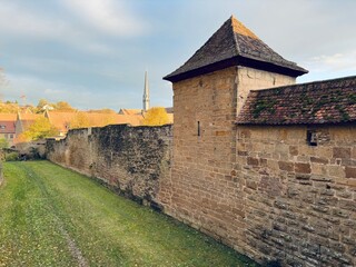 Panoramic view of the walls protecting the Maulbronn monastery.