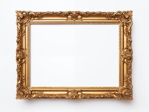Antique gold blank frame