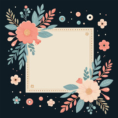 Gift Card , Floral Card , wedding Card, vector 