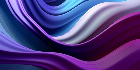Fototapeta premium Blue and purple color gradient 3d texture background in flowing shape style