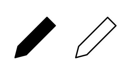 Pencil icon set. pen symbol. edit icon vector