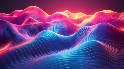 Obraz premium An abstract background featuring retro perspective lines.