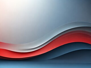 Generative AI. Minimal Background in Blue, Grey and Red with Gradient Style