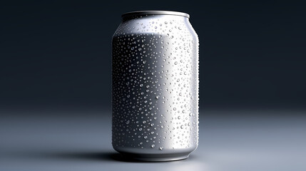 Photography of aluminum can product mockup