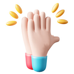 Obraz premium 3D Icon Hi 5 Illustration