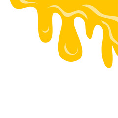 Yellow slime corner border