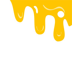 Yellow slime corner border