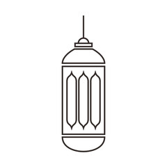 Islamic Icon Lines Lantern Vector Design