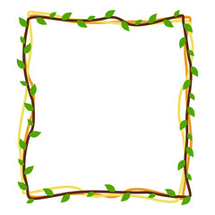 Frame Border Vine art Vector design 